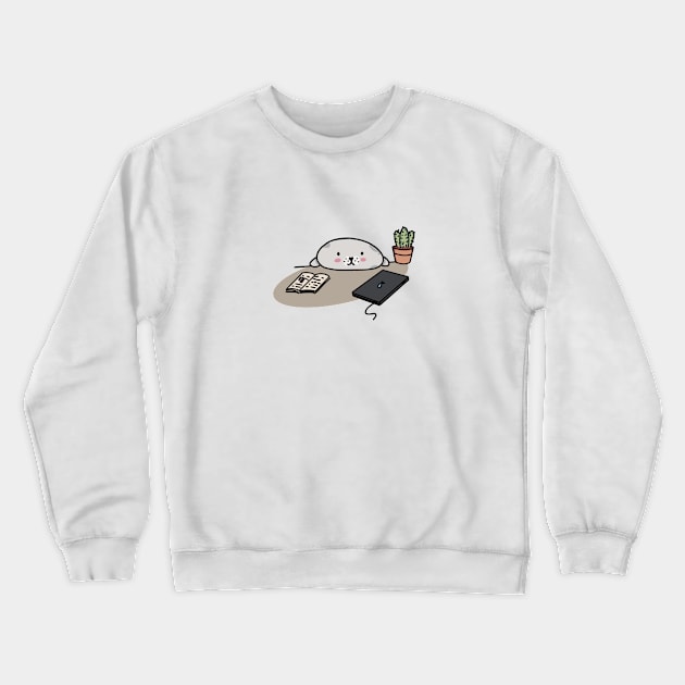 Life of a seal engr - Work from home setup Crewneck Sweatshirt by CyndyK